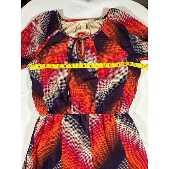 Banana Republic Women’s Abstract Design Bright Colors Mini Dress Size 4 - Picture 7 of 10